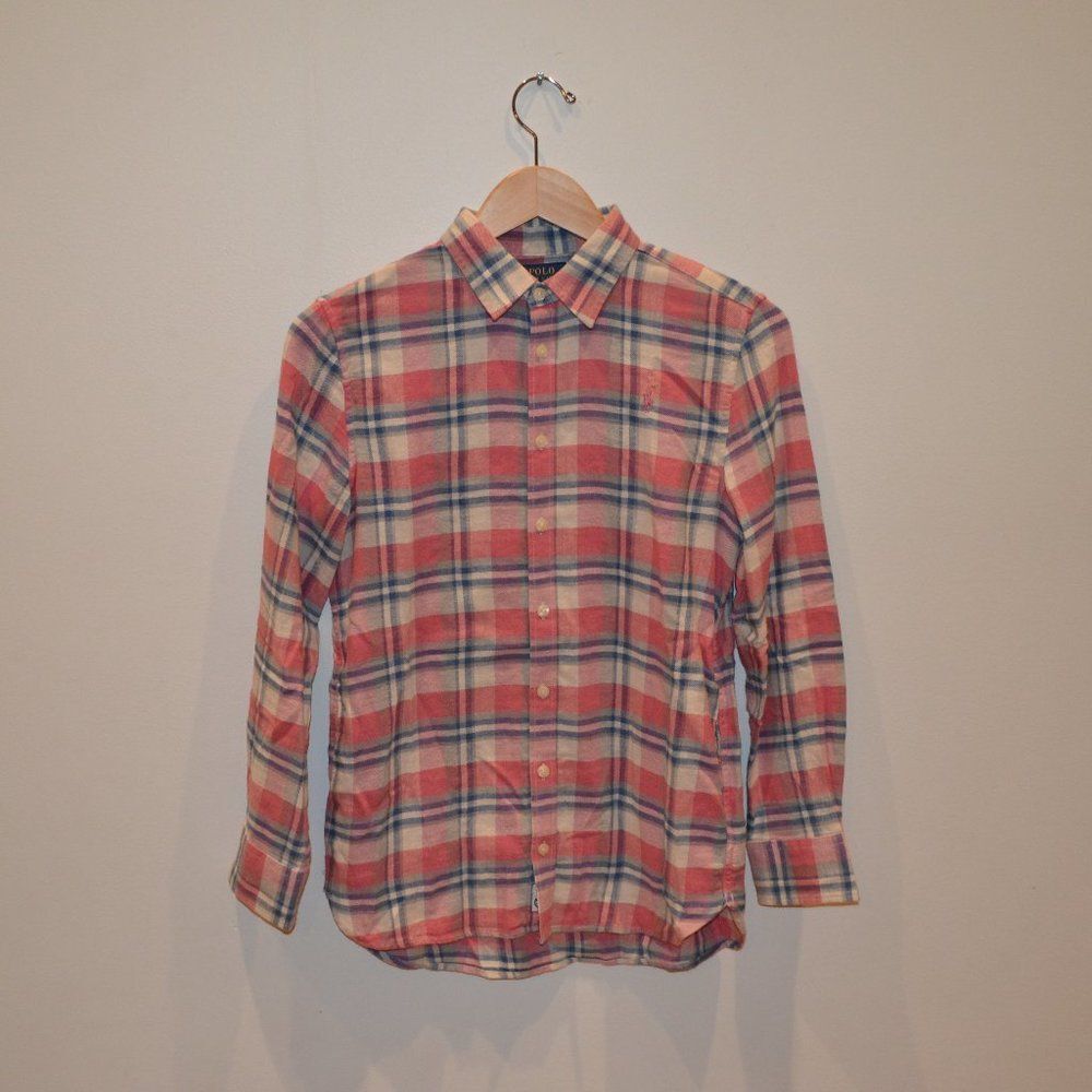 Polo Ralph Lauren Girls Size 16 Pink Button Down